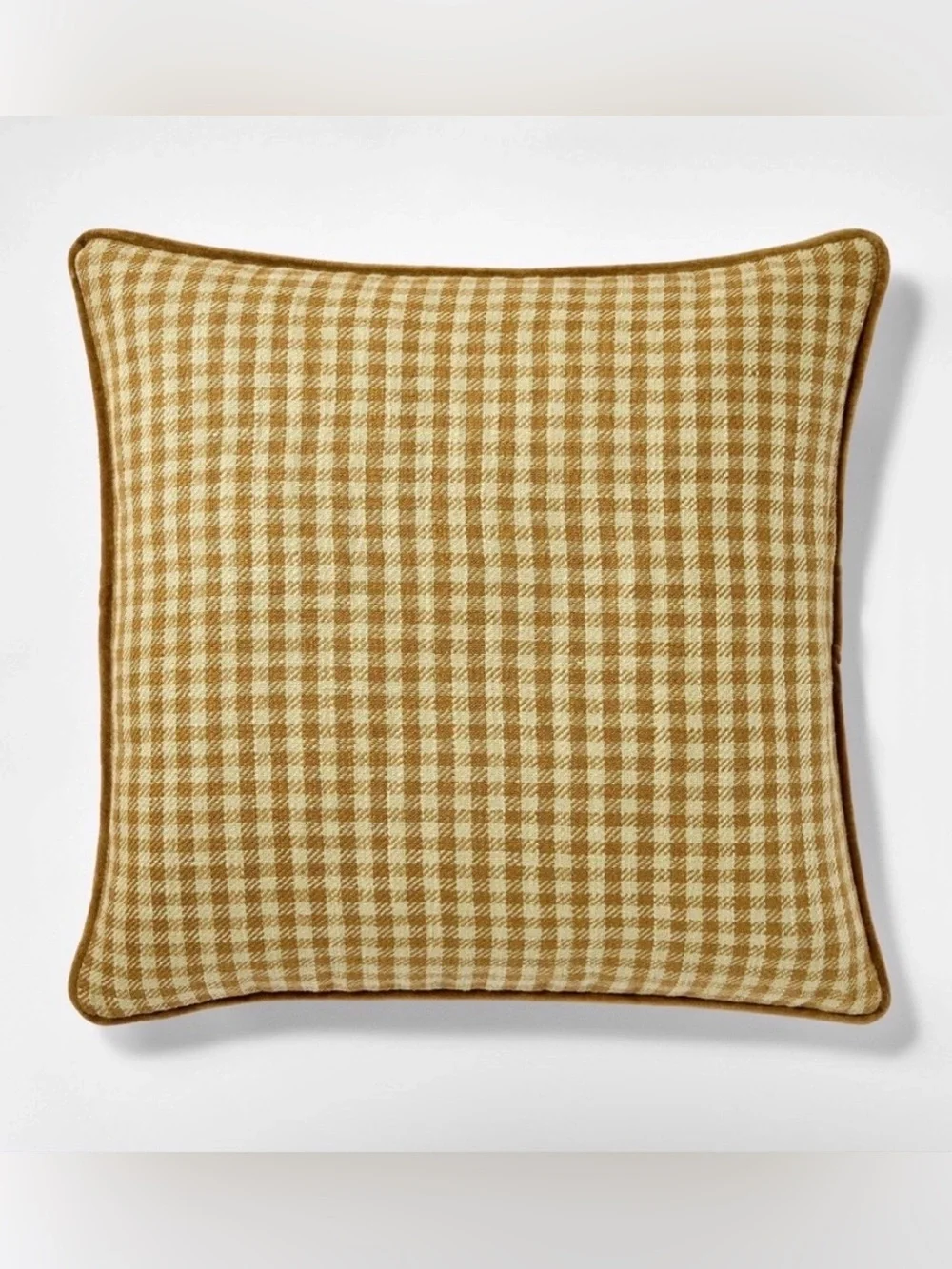 New Threshold x Studio McGee Gingham Velvet Decorative Throw Pillow